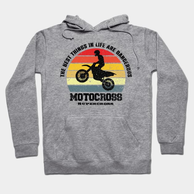 motocross supercross Hoodie by HB Shirts